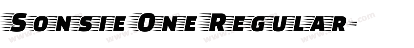 Sonsie One Regular字体转换 Sonsie One Regular字体转换